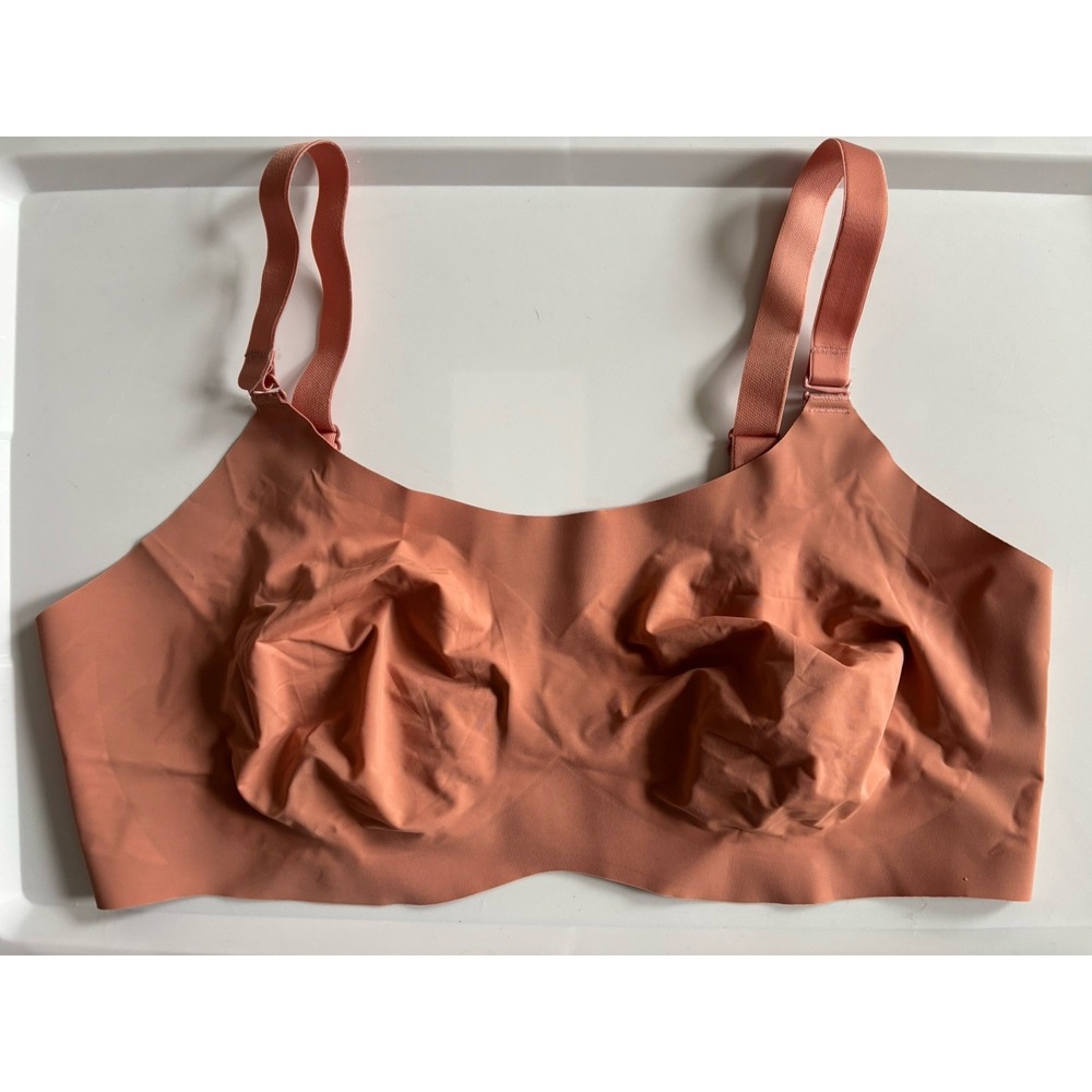 KNIX Blush Pink Wireless Bra Size 7 Adjustable Straps Comfort